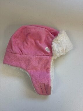 Carhartt Trapper Winter Hat Kids Infant Toddler Pink Fleece Faux Fur Earflap